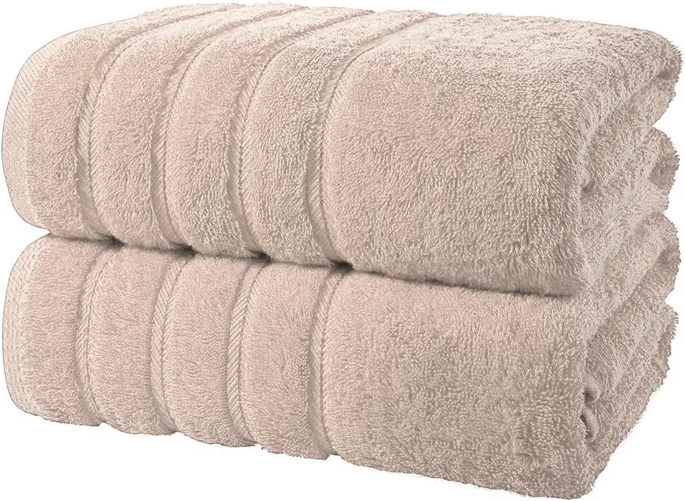 2X Luxury  Super Jumbo Bath Sheets 800GSm 100% Egyptian Cotton Bath Towels 70 X 140cm