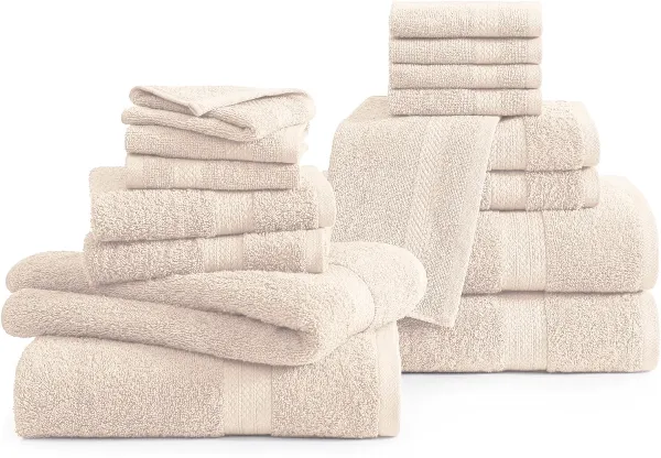6x Soft Large Hand Bath Towels luxury 100% Egyptian Cotton 800GSM