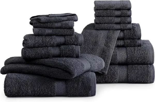6x Soft Large Hand Bath Towels luxury 100% Egyptian Cotton 800GSM
