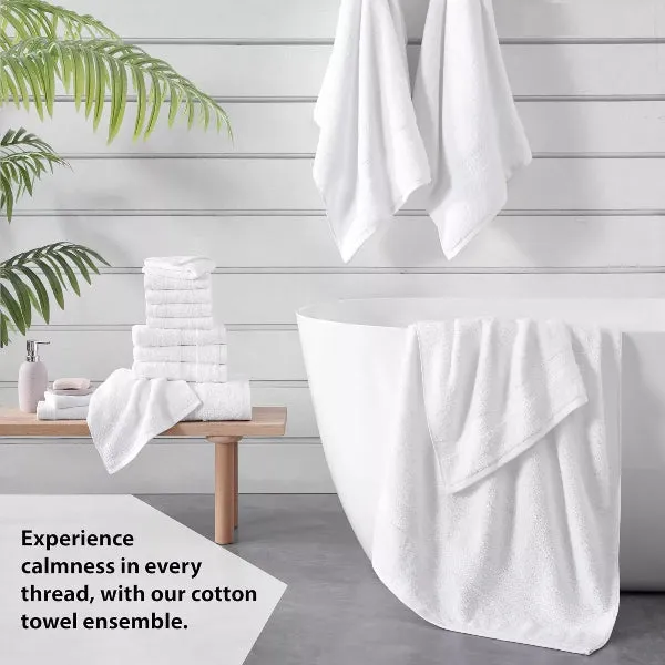 6x Soft Large Hand Bath Towels luxury 100% Egyptian Cotton 800GSM