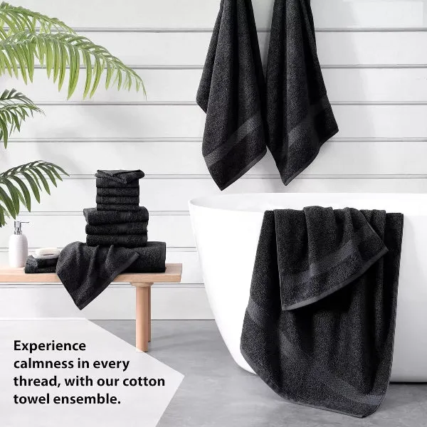 6x Soft Large Hand Bath Towels luxury 100% Egyptian Cotton 800GSM