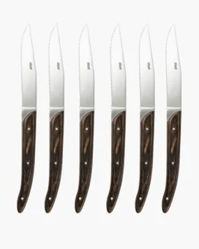 ab  by Abert Safari set 6 pcs steak knives serrated blade