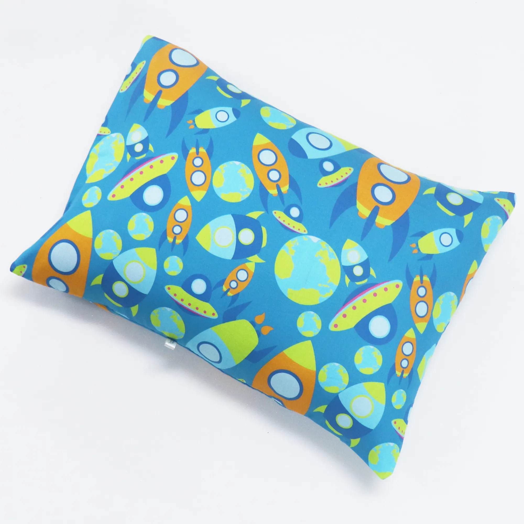 Aztec Rocket - Toddler Pillow with 100% Cotton Removable cover - 20 X 15 Inches | Children Pillows
