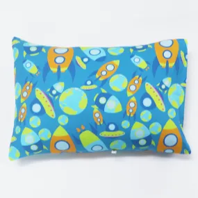 Aztec Rocket - Toddler Pillow with 100% Cotton Removable cover - 20 X 15 Inches | Children Pillows