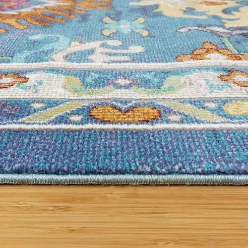Carmen Capua Blue Area Rug - 9ft 10in X 13ft 269cm X 400cm
