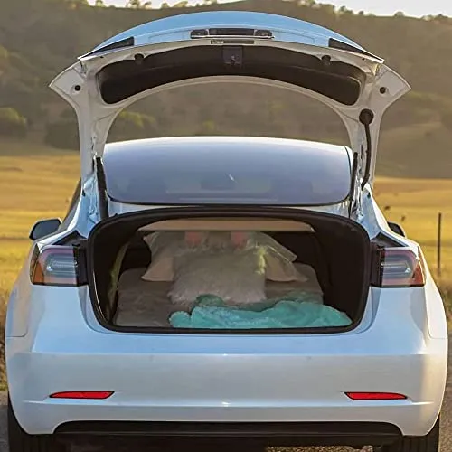 CertiPUR Certified Portable & Foldable Memory Foam Camping Mattress with Storage Bag for Tesla Model 3