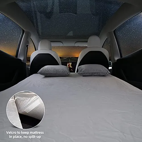 CertiPUR Certified Portable & Foldable Memory Foam Camping Mattress with Storage Bag for Tesla Model 3