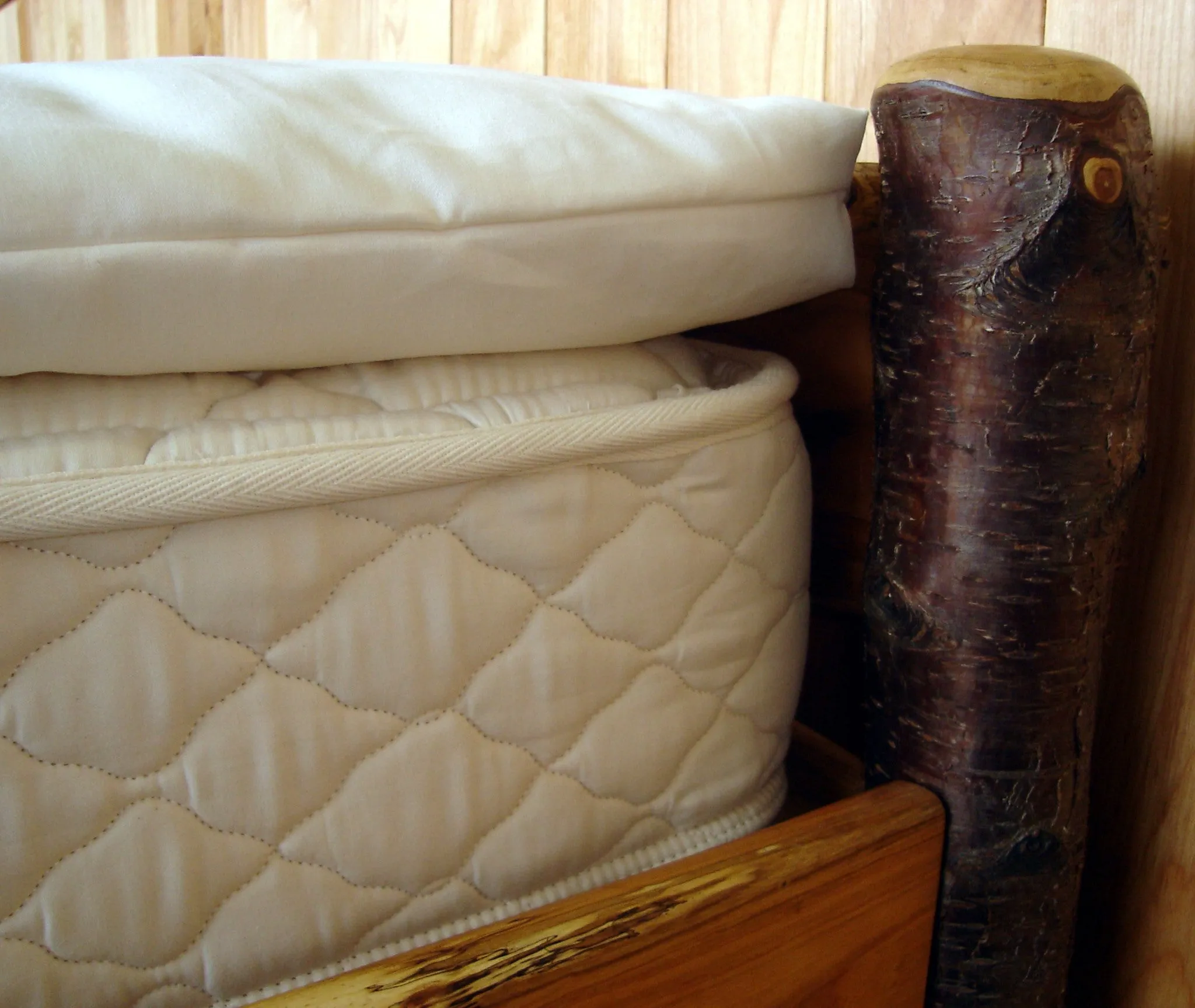 Deep Sleep Quilted Mattress Topper 100% Eco-Wool covered in Organic Cotton