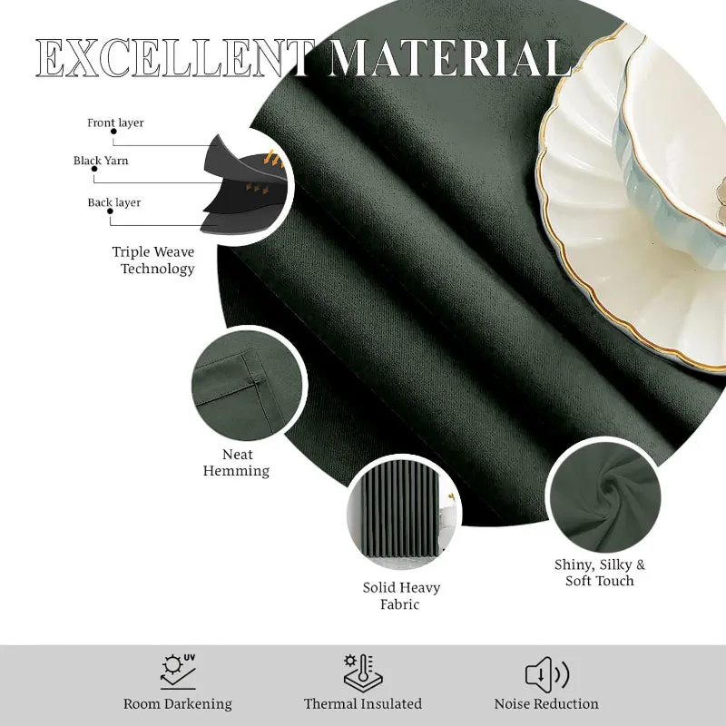 Esme Triple Pinch Pleat Medium Width Curtain - Dark Grey