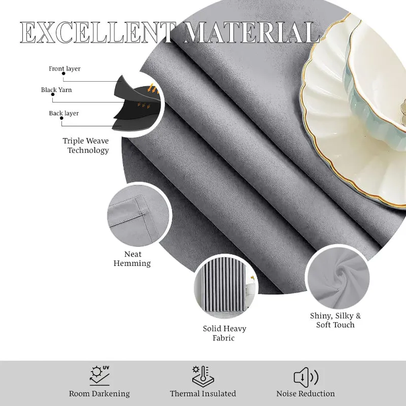 Esme Triple Pinch Pleat Short Width Curtain - Silver