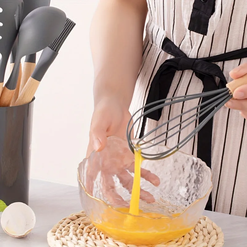 Essential 12Piece Silicone Kitchen Utensil Set for Home Cooks