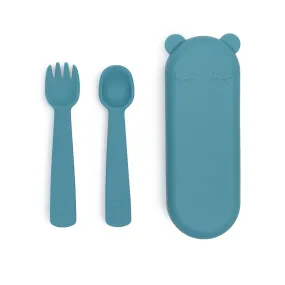 Feedie® Fork & Spoon Set - Blue Dusk