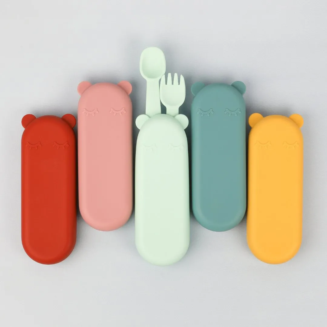 Feedie® Fork & Spoon Set - Rust