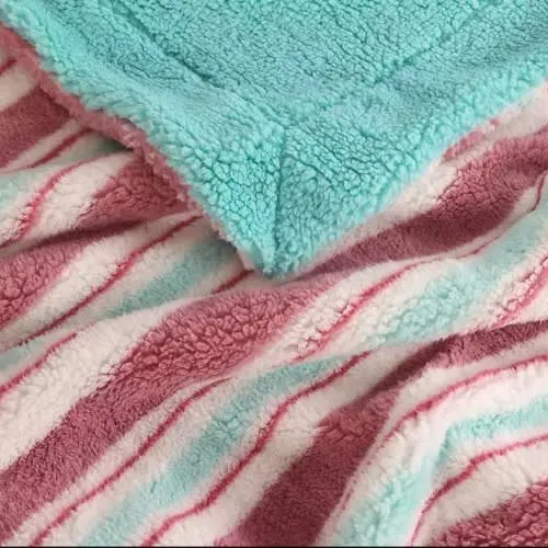 Life Comfort Sherpa Fleece Kids Blanket - 50” X 40”