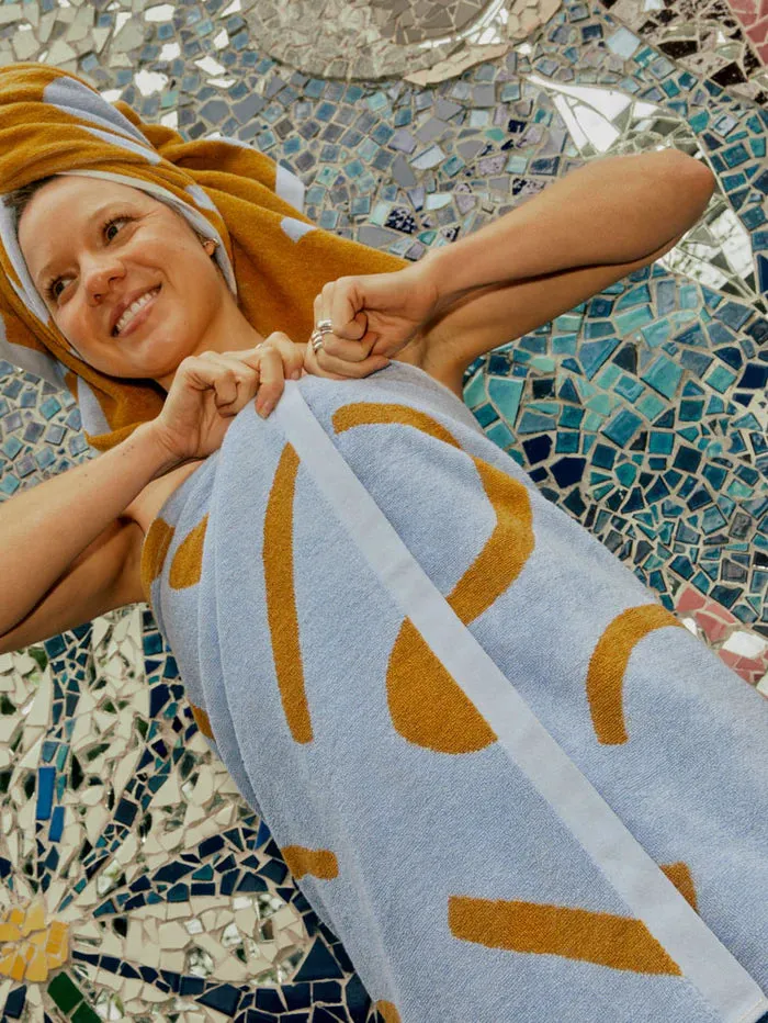 Mosey Me Shapes Beach Towel