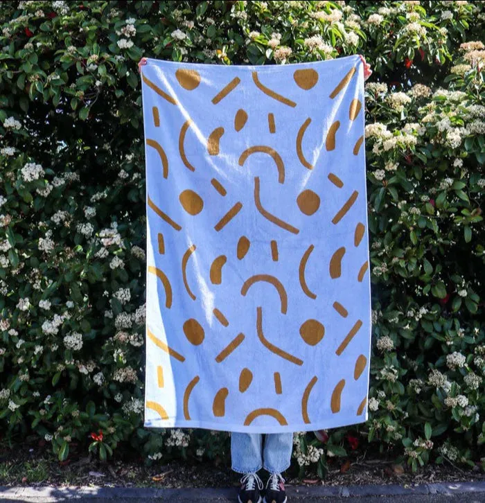 Mosey Me Shapes Beach Towel