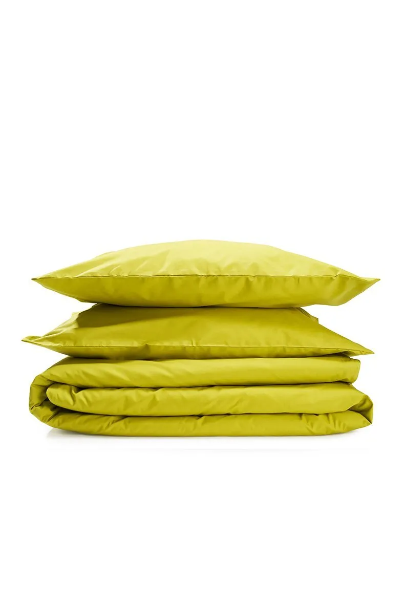 Pima Cotton Percale Bedding in Apple Green Color