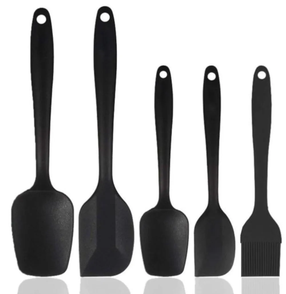 Silicone Kitchen Cooking Heat Resistant Cooking Utensils Set 5 Piece Set