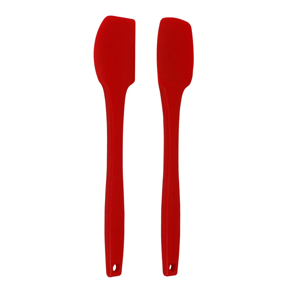 Thermoworks Hi-Temp Silicone Spatula/Spoonula Set BPA-Free Dishwasher Safe Red
