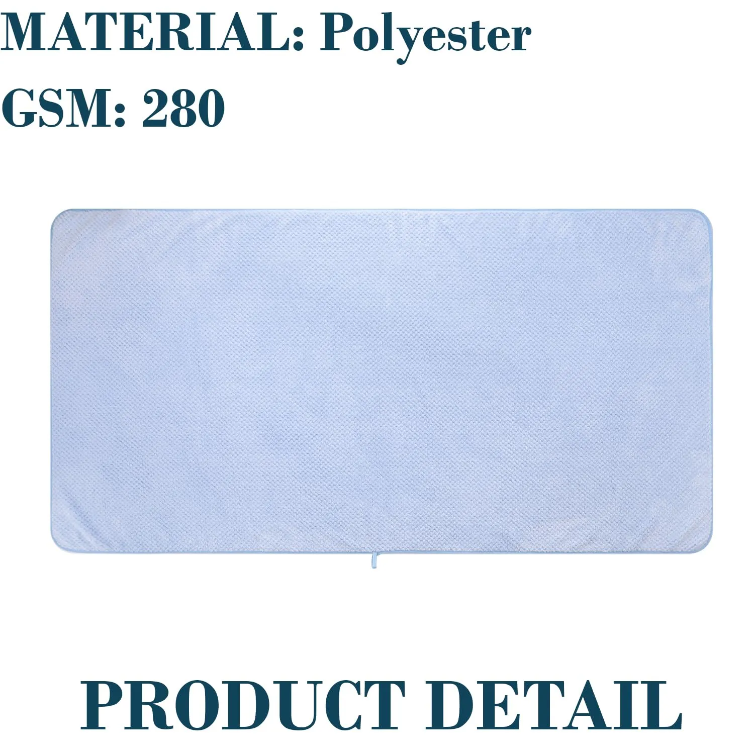Urbane Home Bath Towel for Men, Women|280 GSM|Extra Soft & Fade Resistant|Polyester Towels for Bath|Bathing Towel, Bath Sheet (Blue)